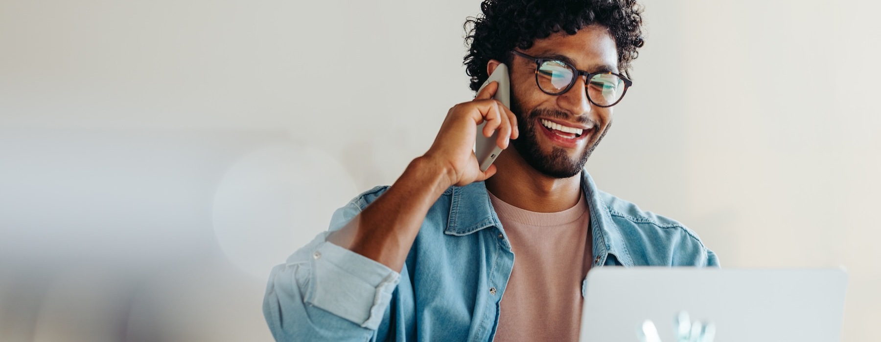 a person on a phone